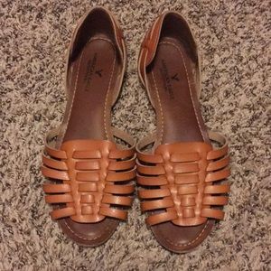 American Eagle Huarache Peep Toe Flat